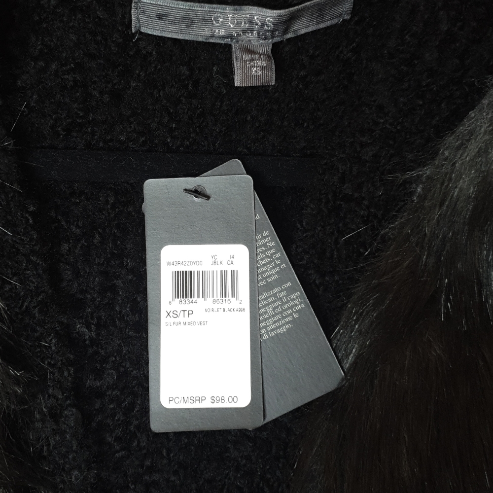 GUESS faux fur vest - Picture 4 of 5